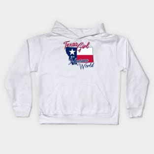 Texas Girl in a Montana World Kids Hoodie